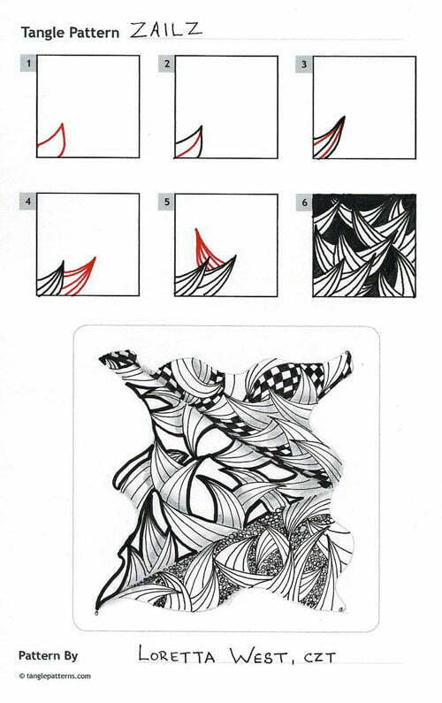How to draw Zailz by CZT Loretta West
