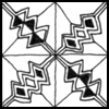 Zentangle pattern: Zenergy. Image © Linda Farmer and TanglePatterns.com. ALL RIGHTS RESERVED. You may use this image for your personal non-commercial reference only. The unauthorized pinning, reproduction or distribution of this copyrighted work is illegal.