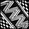 Zentangle pattern: ZIG ZAG
