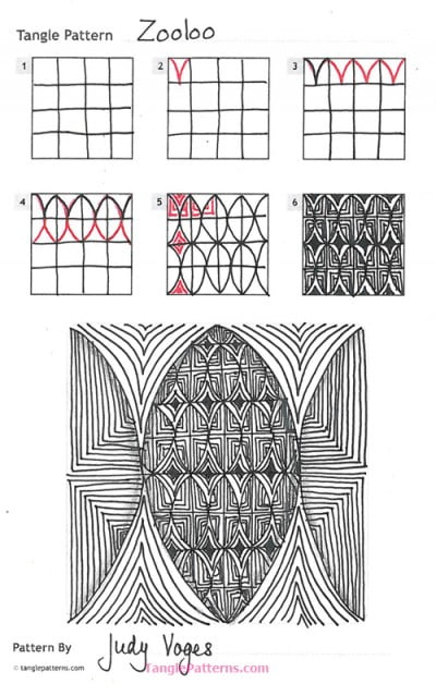 How to draw ZOOLOO « TanglePatterns.com