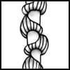 Zentangle pattern: Zuki. Image © Linda Farmer and TanglePatterns.com. ALL RIGHTS RESERVED. You may use this image for your personal non-commercial reference only. The unauthorized pinning, reproduction or distribution of this copyrighted work is illegal.